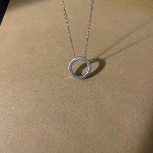 Sterling silver 925  circle necklace pendant